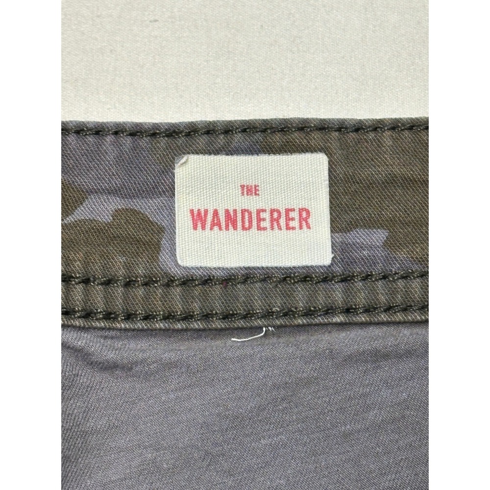 Anthropologie The Wanderer Camo Wide Leg Utility Pants Green Grey Womens 31X27 - Picture 3 of 11